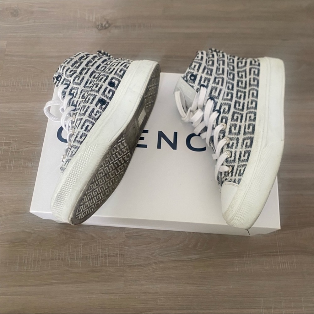 Givenchy City 4G Jacquard High Top Sneakers Size 38 - Picture 4 of 14